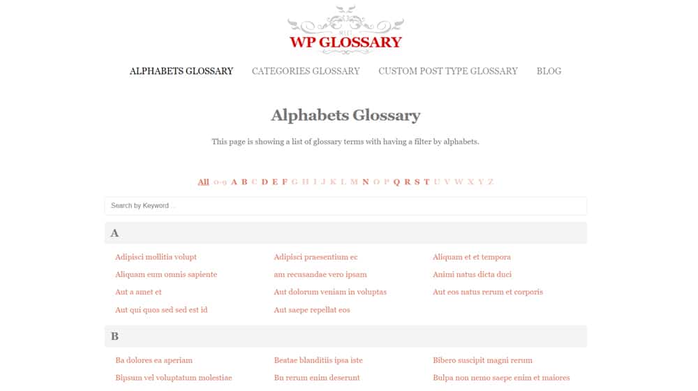 Wp Glossary And Lexicon