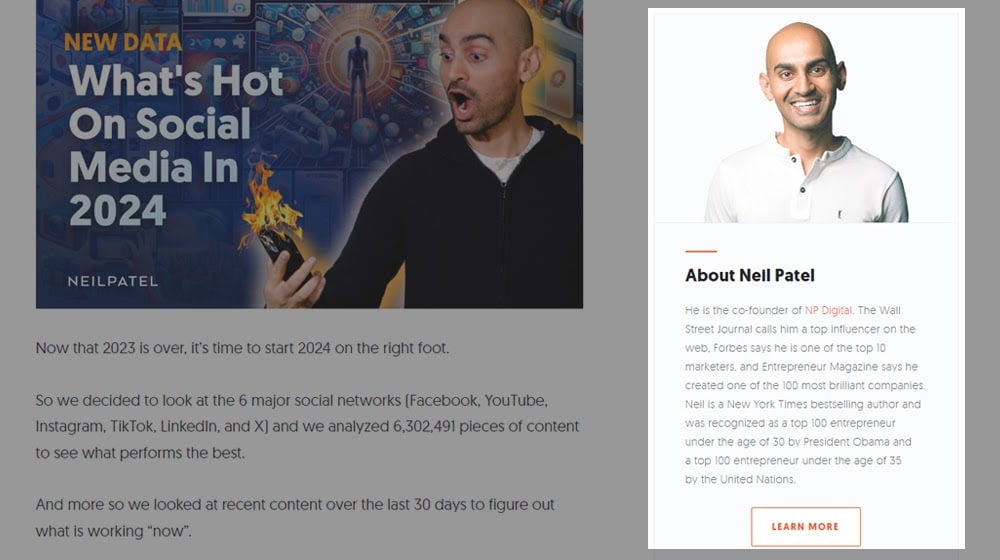 Neil Patel Author Bio
