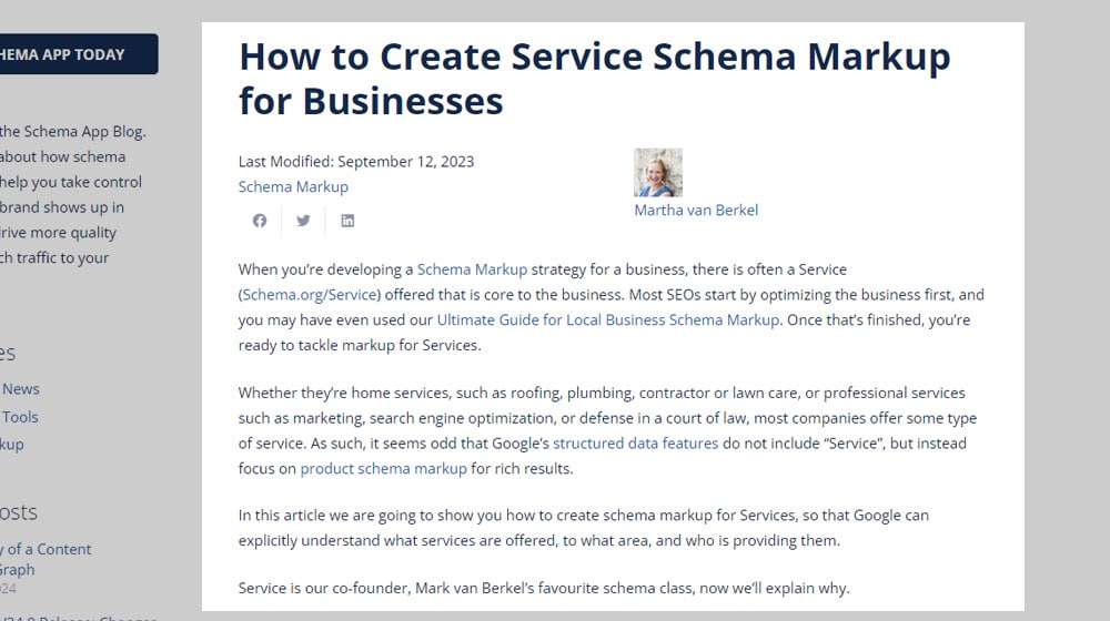How To Create Service Schema Markup For Businesses