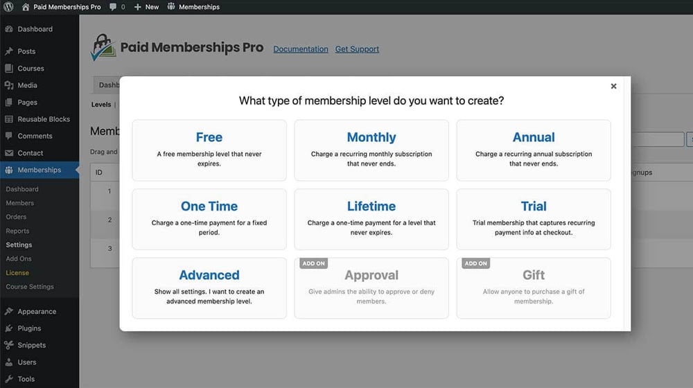 Paid Memberships Pro