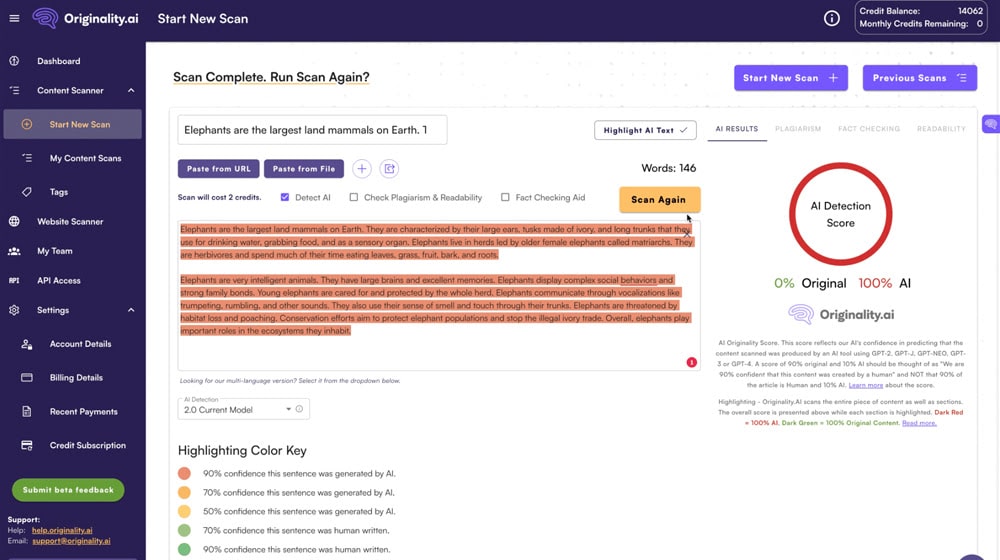 Originality Ai Detector