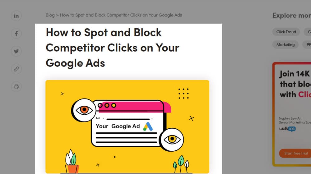 Block Competitor Clicks On Your Google Ads
