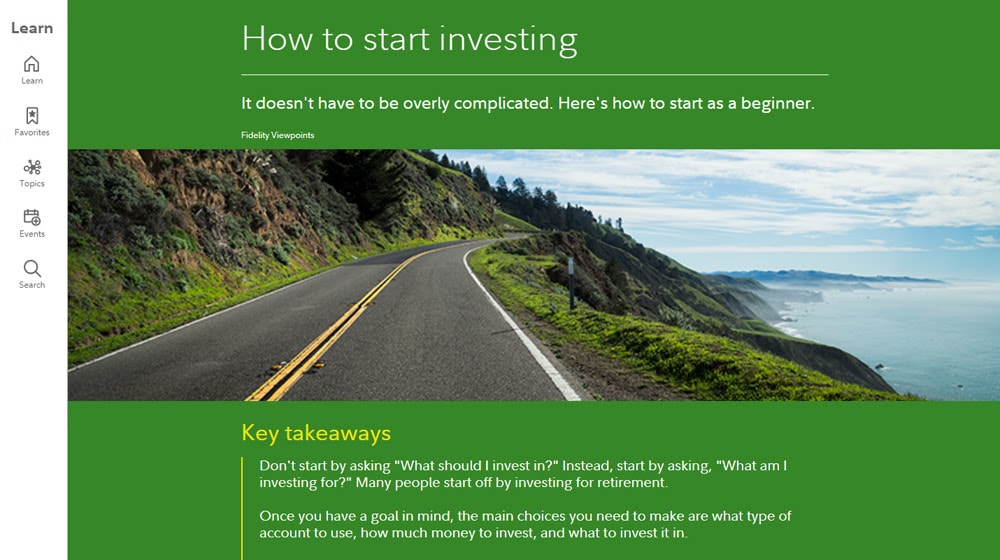 How To Start Investing Article By Fidelity