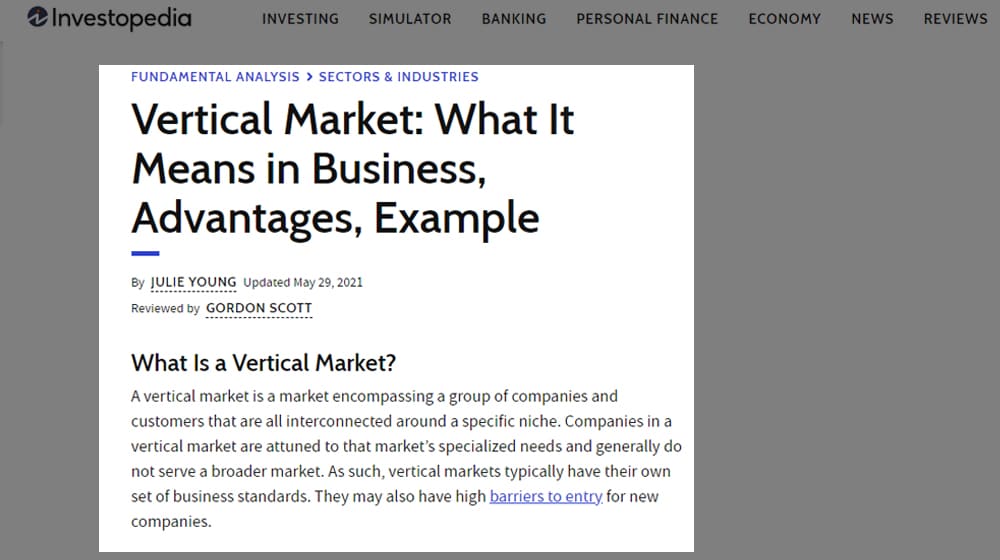 Vertical Market What It Means In Business