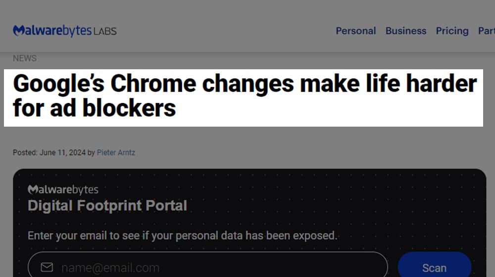 Google Chrome Changes For Ad Blockers