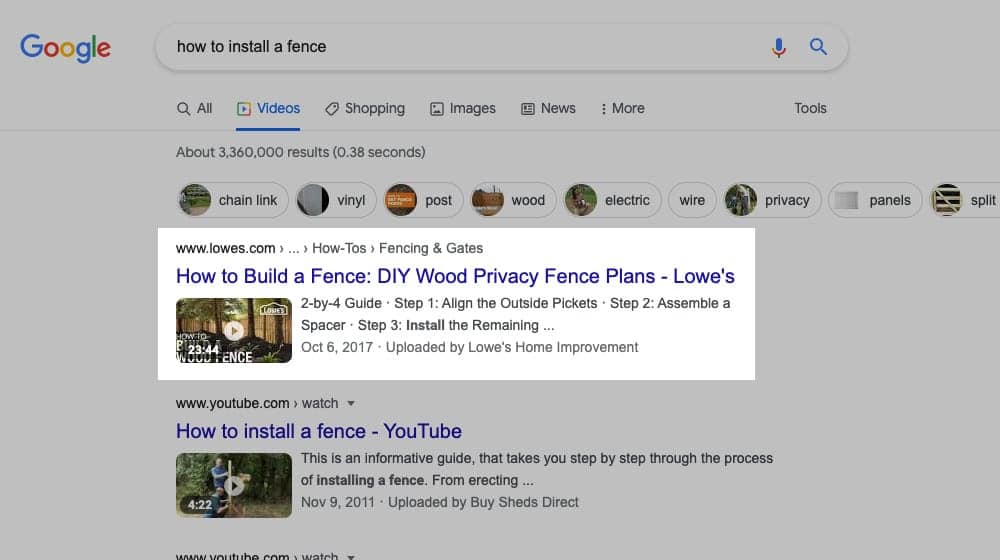 Google Video Results