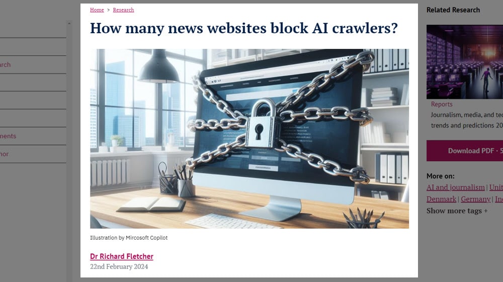 News Websites Blocking Ai Crawlers