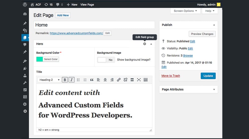 Advanced Custom Fields