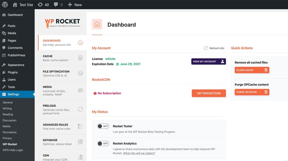 The Wp Rocket Plugin