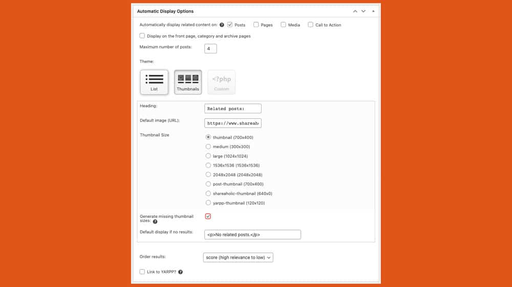 Yet Another Related Posts Plugin
