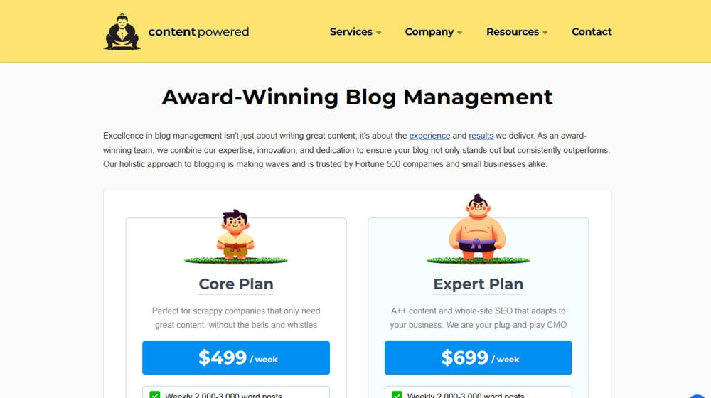 Content Powered Blog Management