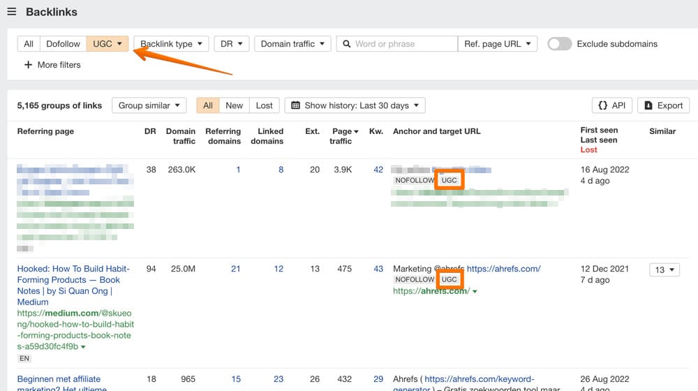 User-Generated Links