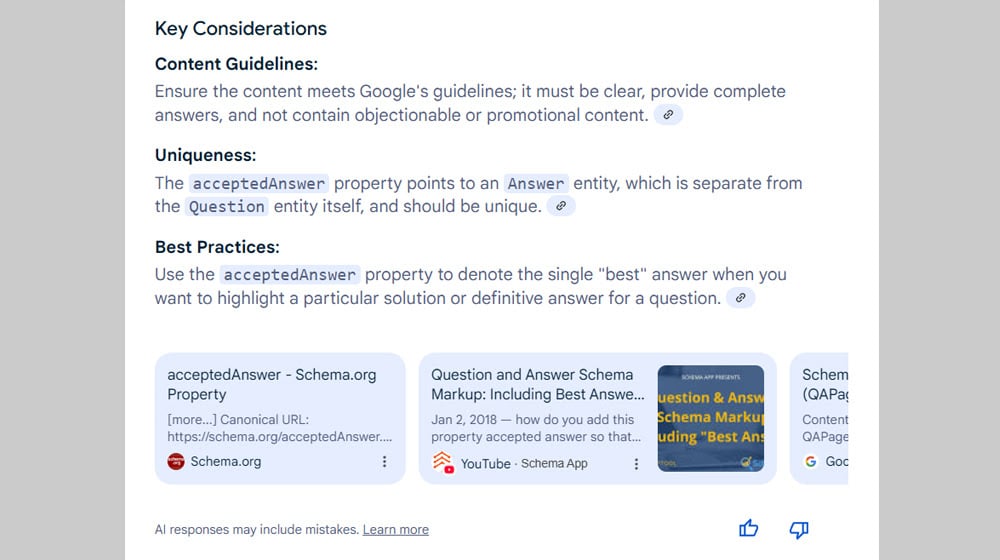 Is The Accepted Answer Flag Valuable For Seo