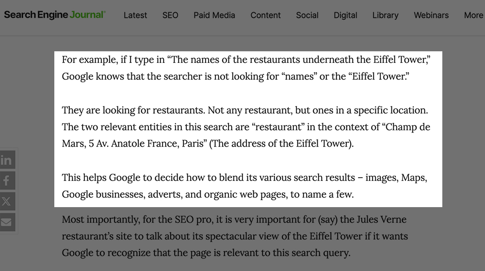 How Entity Seo Looks In Practice
