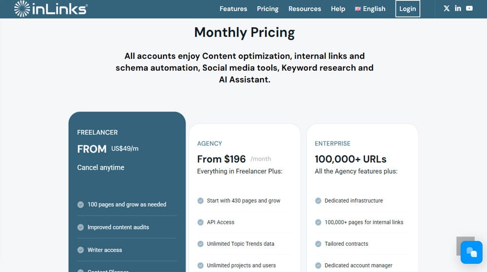Step 1 Sign Up For Inlinks