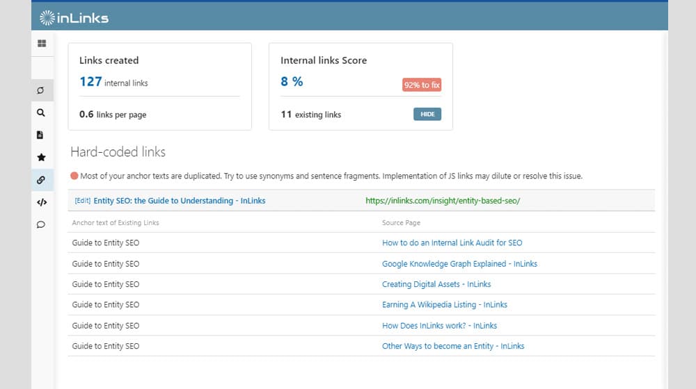 What Is The Inlinks Internal Linking Tool