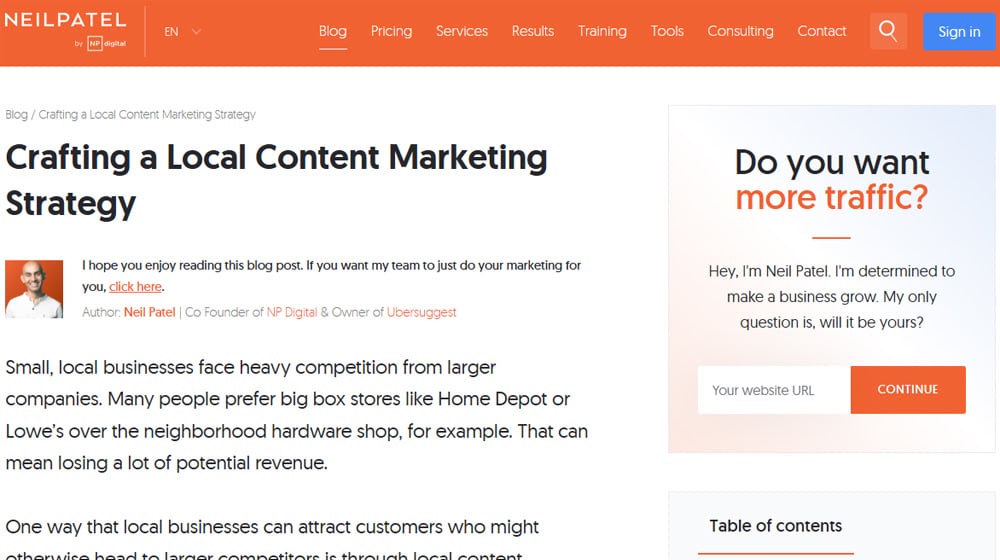 Create Locally Focused Content