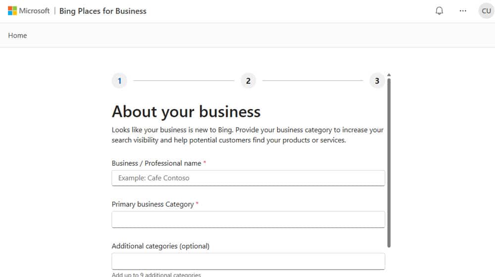 Register And Fill Out Business Profiles