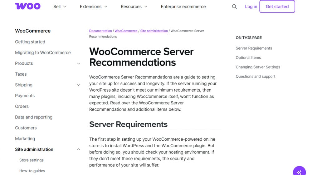 What Tech Specs Does Woocommerce Need