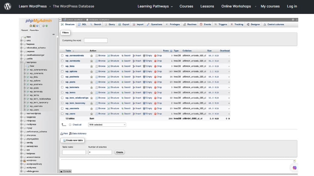 Option 1 Changing Site Options With Sql