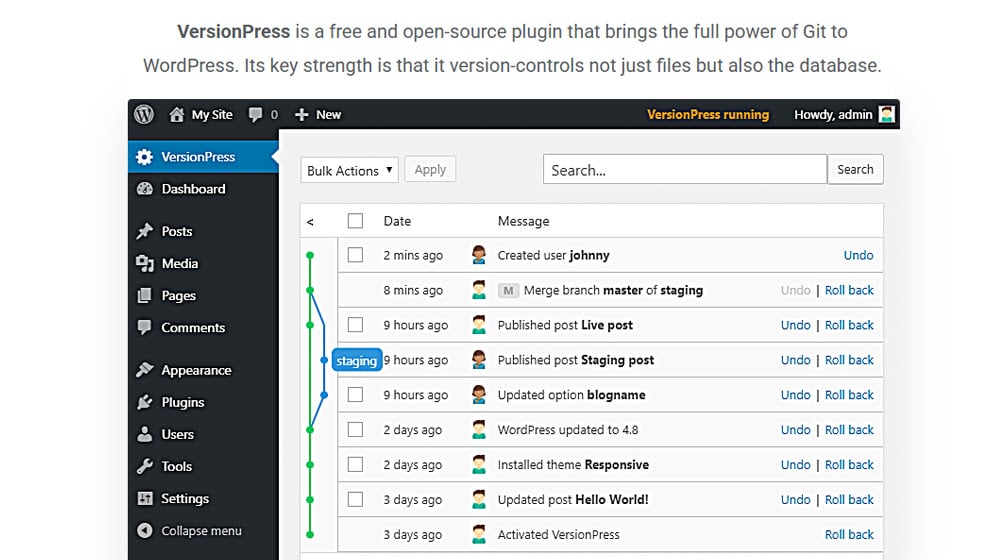 Option 4 Wordpress Git With Versionpress